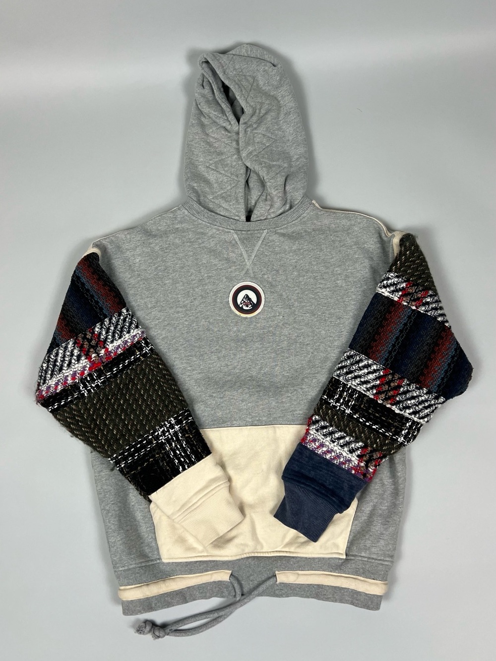 Kith Patchwork Williams Hoodie Heather Grey Size Small